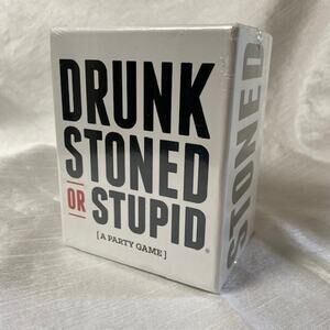 NEW in Box Drunk Stoned Or Stupid 250 Cards Party Game For Adults 4 Players